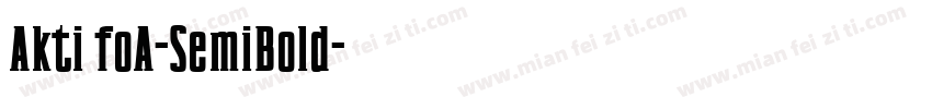 Akti foA-SemiBold字体转换